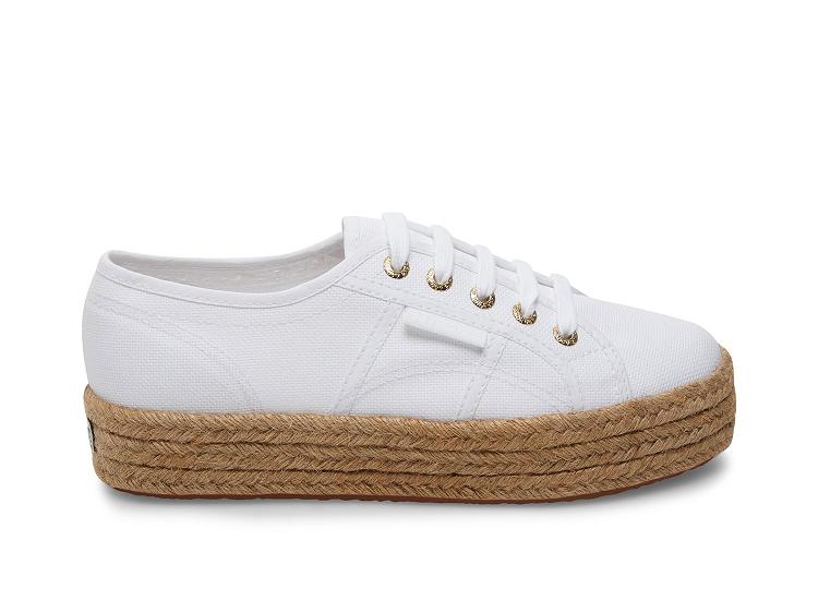 Superga 2730 Cotropew White Gold - Womens Superga Platform Shoes